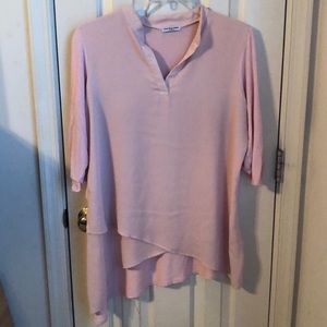 Short sleeve Ladies Angled Top